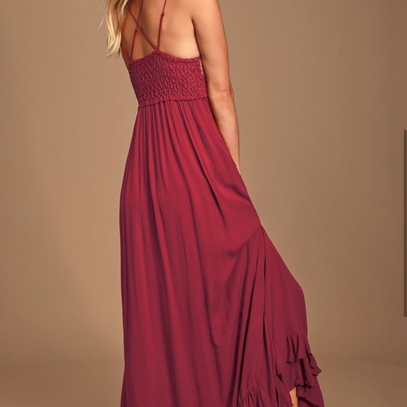 Free People Adella Maxi in Berry - XS - Picture 5 of 8